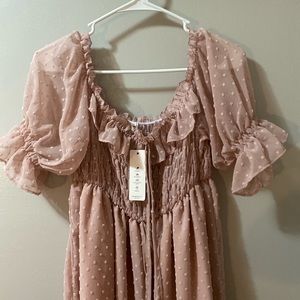 Blush Maternity Maxi dress.